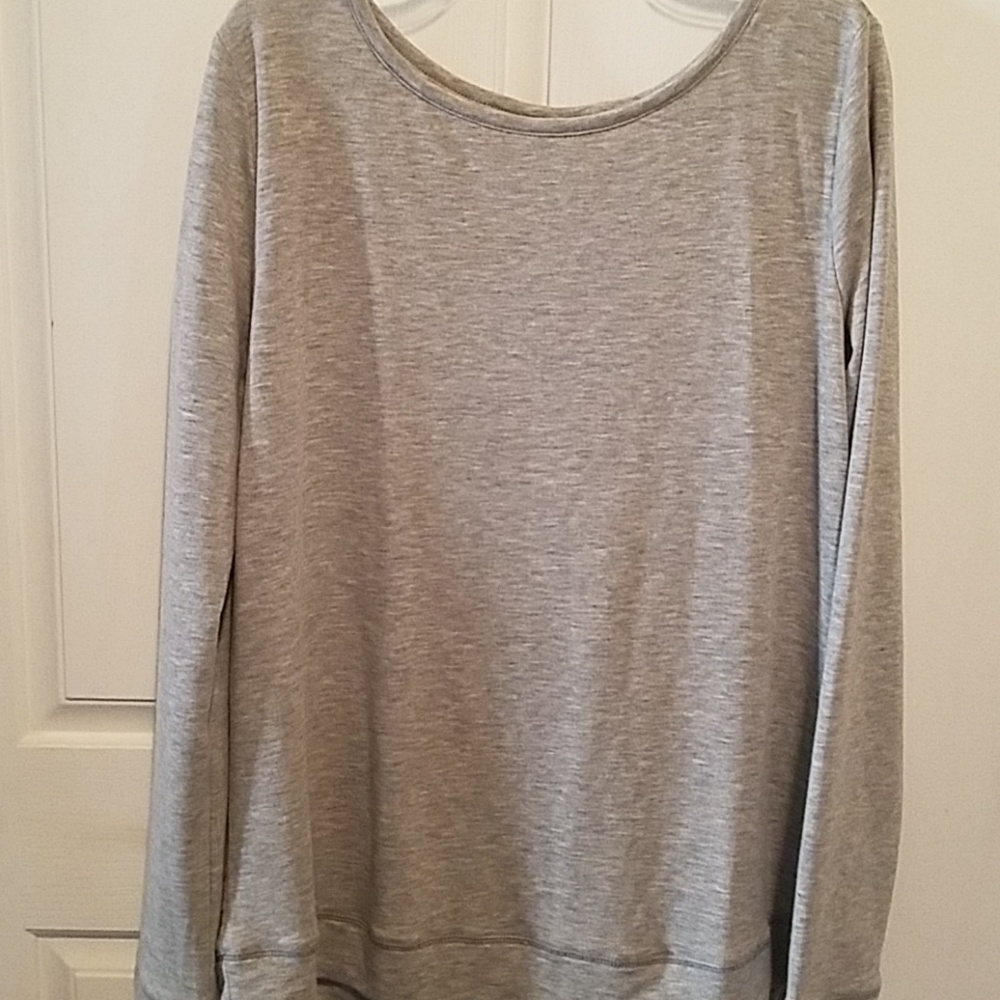 Lace-up Back Sweatshirt